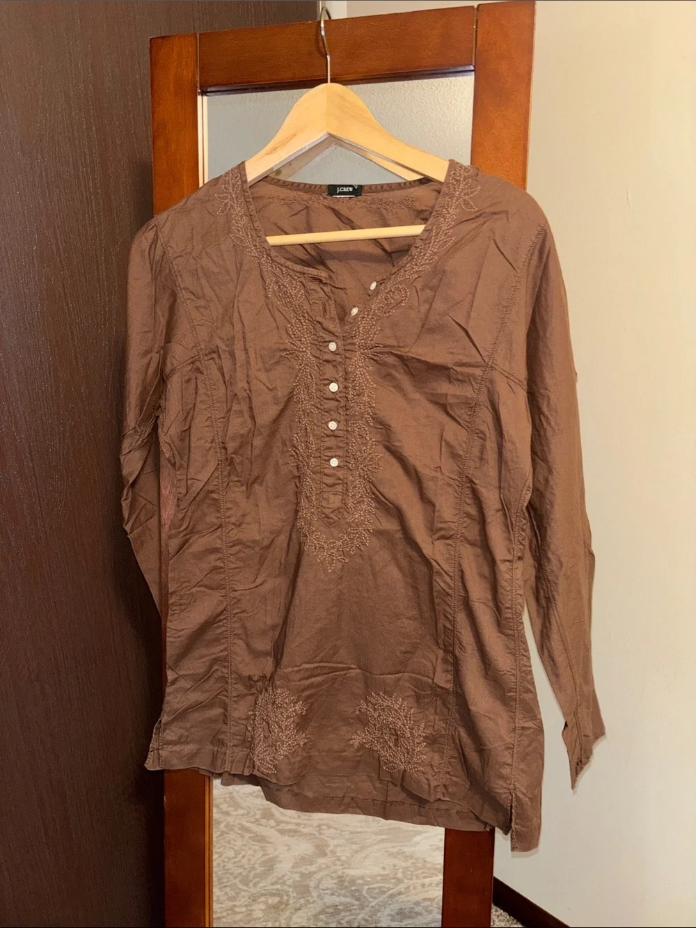 J. Crew Brown Long Sleeve